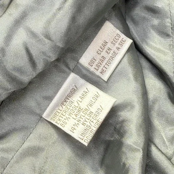 Jones New York Blue Gray Wool Blend Jacket – Women's L/XL - Picture 8 of 8